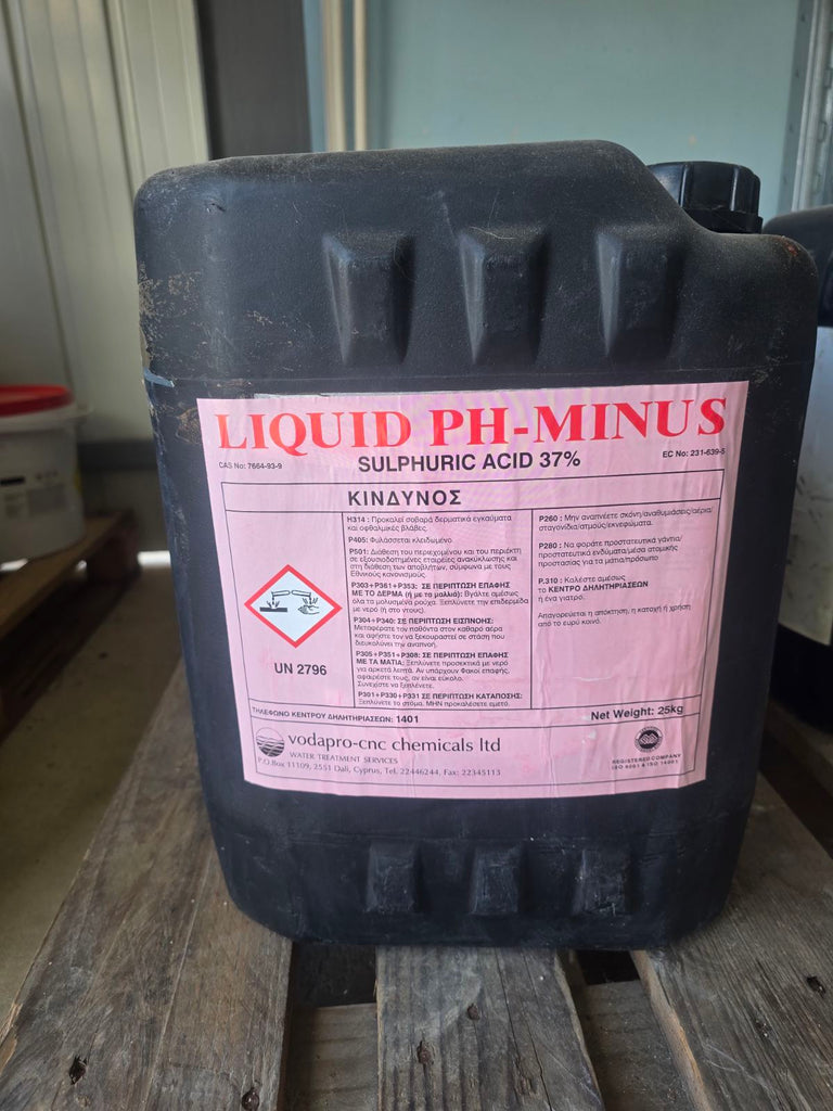 Liquid PH-MINUS SULPHURIC ACID 37%
