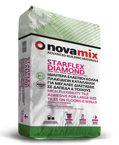 NOVA STARFLEX DIAMOND (Ελαστική τσιμεντοειδής κόλλα πλακιδίων)